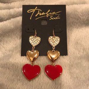Dangle Heart Earrings